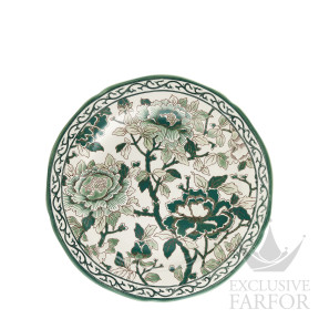 1867CAEX48 Gien Pivoines Vert Тарелка главная 28,4см