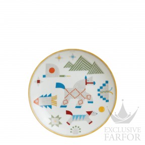 058007P Hermes Animaux Nattes Тарелка закусочная 21см