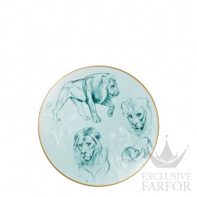 038107P Hermes Carnets d'Еquateur Тарелка закусочная "Lions" 21см