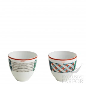 057241P Hermes Tressages Equestres Набор из 2 стаканов 90мл