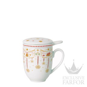 02488-727511-28685 Hutschenreuther Christmas Love Кружка с крышкой и ситечком 0,4л