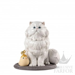 01009688 Lladro Animal Kingdom Статуэтка "Персидский кот" 26 х 25см