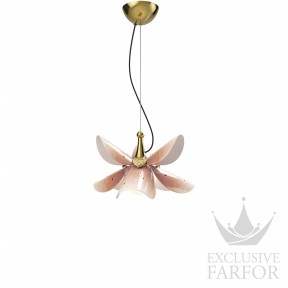 01024115 Lladro Blossom Подвесная лампа (Розовый / золотой) 7 х 5см