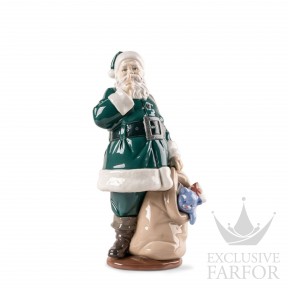 01009687 Lladro Spirituality "Christianity" Статуэтка "Санта здесь (Зеленый)" 33 х 17см