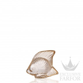 10543400 Lalique Fish Статуэтка "Рыбка - золотистый" 4,5см