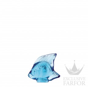 3000200 Lalique Fish Статуэтка "Рыбка - светло-синий" 4,5см