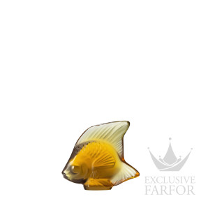 3000800 Lalique Fish Статуэтка "Рыбка - янтарный" 4,5см