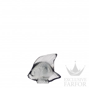 3001400 Lalique Fish Статуэтка "Рыбка - серый" 4,5см