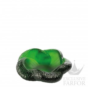 10787100 Lalique Serpent Чаша "Зеленый" 22,8см