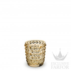 10370000 Lalique Mossi Настольный подсвечник "Золотистый" 7см
