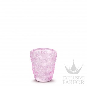 10801800 Lalique Anemones Настольный подсвечник "Розовый" 8,2см