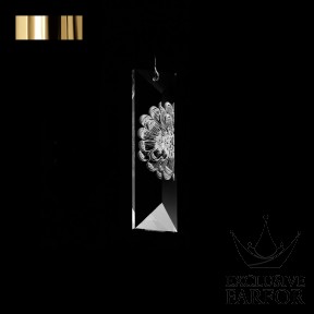 10433300+gold Lalique Serene "Dahlia" Подвесная лампа (1 призма) "Позолоченный" 8x28см