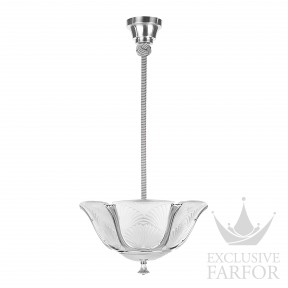 10790600 Lalique Ginkgo Подвесная лампа "Никелевый" 85х43см