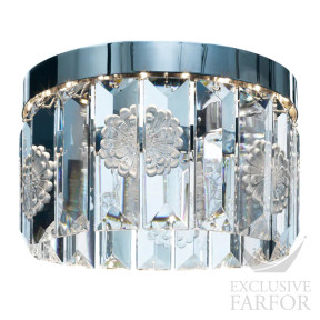 Люстра (18 призмы - круглый) "Никелевый" 56x34см