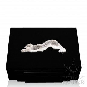 10200100 Lalique Zeila Хьюмидор для сигар "Черный лак" 36см