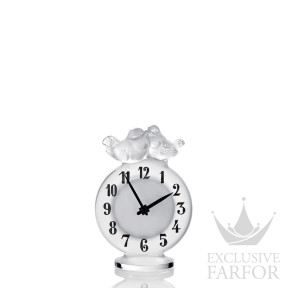 10066900 Lalique Antoinette Часы настольные 15см