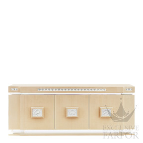 10179900 Lalique Raisins Комод "Пепельная слоновая кость, полированная сталь" 180x48x81см