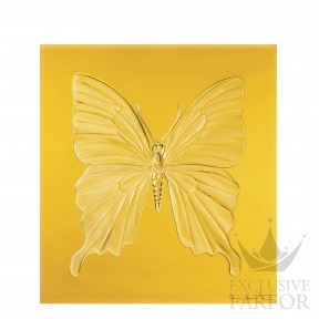 88050105 Lalique Eternal Beauty (Лимитированная серия на 50 пред.) Декоративная панель "Бабочка - янтарный" 42см