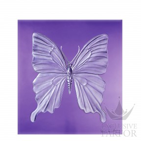 88050107 Lalique Eternal Beauty (Лимитированная серия на 50 пред.) Декоративная панель "Бабочка - пурпурный" 42см