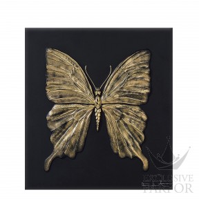88050111 Lalique Eternal Beauty (Лимитированная серия на 50 пред.) Декоративная панель "Бабочка - черный, золотой" 42см