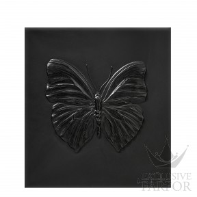 88050202 Lalique Eternal Love (Лимитированная серия на 50 пред.) Декоративная панель "Бабочка - черный" 42см