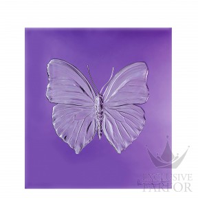 88050207 Lalique Eternal Love (Лимитированная серия на 50 пред.) Декоративная панель "Бабочка - пурпурный" 42см