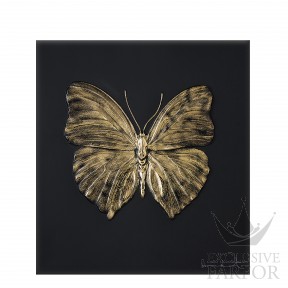 88050211 Lalique Eternal Love (Лимитированная серия на 50 пред.) Декоративная панель "Бабочка - черный, золотой" 42см