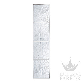 1024200 Lalique Lauriers Декоративная панель зеркальная (с рамой), 4шт. 180x40см