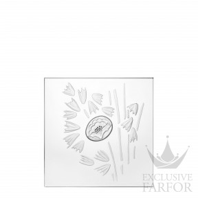 10482100 Lalique Bouquet Декоративная панель "Сатиновое" 17x17см