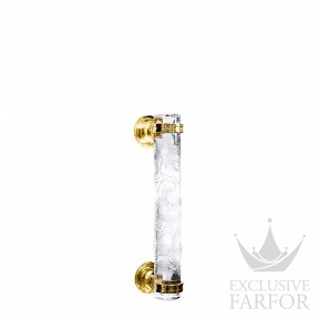 1028600 Lalique Faunes Двойная ручка для двери (Для стеклянной двери) "Позолоченный" 43x7,5см
