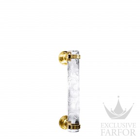 1028790 Lalique Faunes Ручка для двери (Для деревяной и зеркальной двери) "Позолоченный" 43x7,5см
