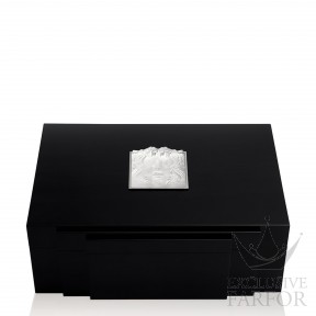 10193100 Lalique Masque de Femme Шкатулка для украшений "Черный лак" 36см