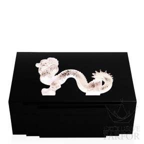 10203000 Lalique Dragon Шкатулка для украшений "Черный лак" 43см