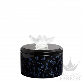 10687100 Lalique Fleurs Cerisier Шкатулка "Лакированное дерево" 11,8см