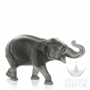 10491600 Lalique Sumatra Elephant (Лимитированная серия на 288 пред.) Статуэтка "Суматранский слон - серый" 18,5см