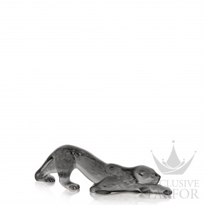 10491800 Lalique Zeila Статуэтка "Пантера - серый" 21см