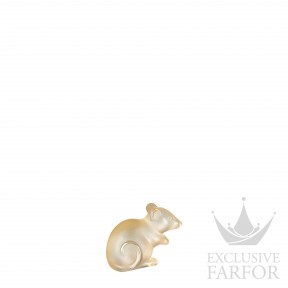 10686800 Lalique Mouse Статуэтка "Мышь - золотистый" 3,4см