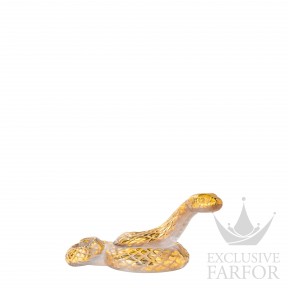 10818500 Lalique Serpent Статуэтка "Змея - золотой" 16,7см