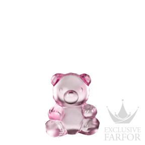 10874300 Lalique Teddy Air Статуэтка "Медведь - розовый" 9,3см