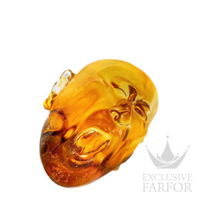 10871600 Lalique Fang Lijun (Лимитированная серия на 8 пред.) Статуэтка "Зевающий человек - янтарный" 22см