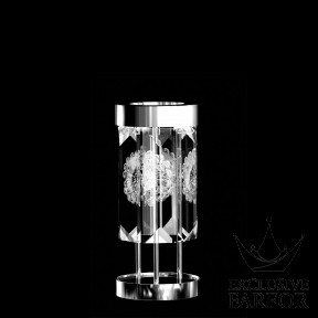 10432200+nickel Lalique Serene "Dahlia" Настольная лампа (6 Призмы - круглый) "Никелированный" 22x45см