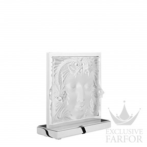 10552000 Lalique Masque de Femme Настольная лампа "Хромированный" 40x37x15см