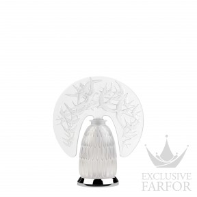 10648800 Lalique Hirondelles Настольная лампа "Хромированный" 34x28x13см