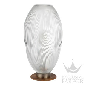 10863900 Lalique Alizé Настольная лампа "Никелевый" 57,5х30,5см