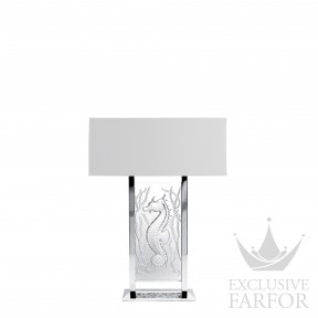 1150800 Lalique Poseidon Настольная лампа без абажура "Хромированный" 37x20x12см