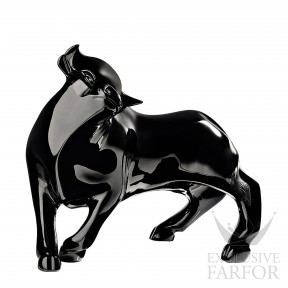10087100 Lalique Vuelta Bull (Лимитированная серия на 49 пред.) Статуэтка "Бык - черный" 34см