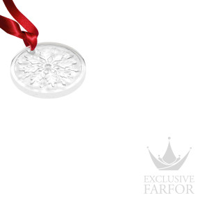 10848100 Lalique Frost Рождественский орнамент 2025 6,6см