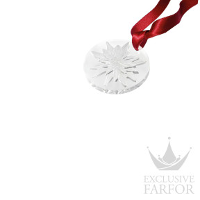 10875200 Lalique Edelweiss Рождественский орнамент 2026 6,5см