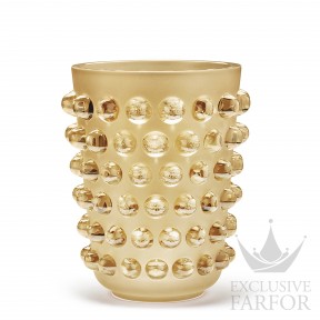 10411600 Lalique Mossi Ваза "Золотистый" 31см
