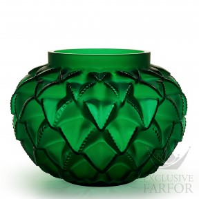 10488200 Lalique Languedoc (Нумерованная серия) Ваза "Зеленый" 33см